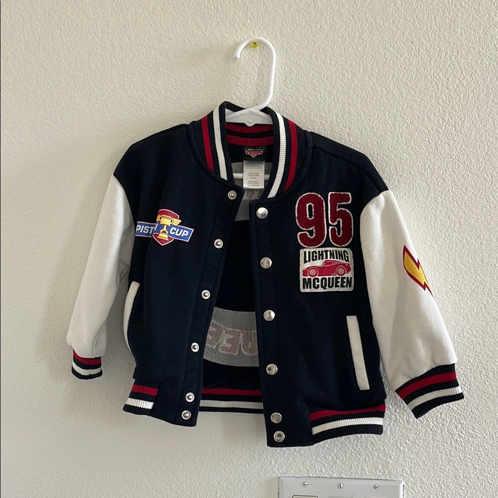 Kids Lightning McQueen Varsity Jacket